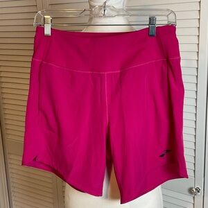 Brooks Women's Fuchsia Athletic Shorts, Size Small